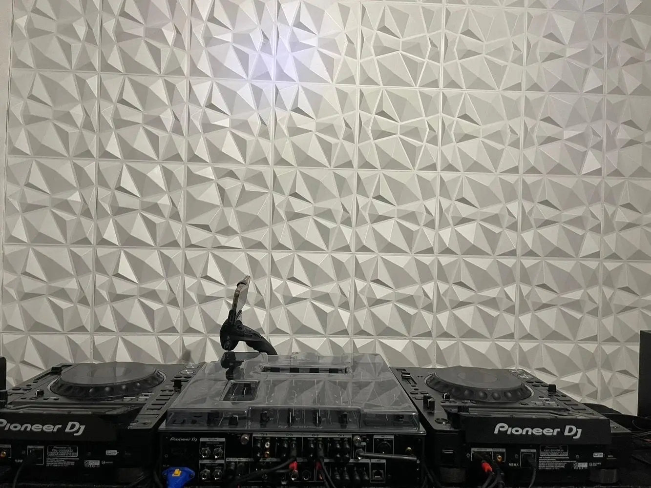 20PCS 3D Wall Panels 30x30cm Indoor Wall Decoration for Living Room Bedroom Hotel Office  Mural Tile-Panel-Mold 3D Wall Sticker